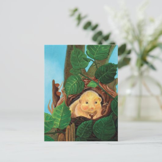 Haselnuss-Dormaus Postkarte (Stehend Vorderseite)