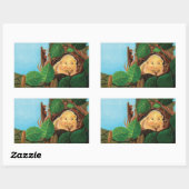 Haselnuss-Dormaus Rechteckiger Aufkleber (Blatt)