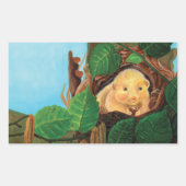 Haselnuss-Dormaus Rechteckiger Aufkleber (Vorderseite)