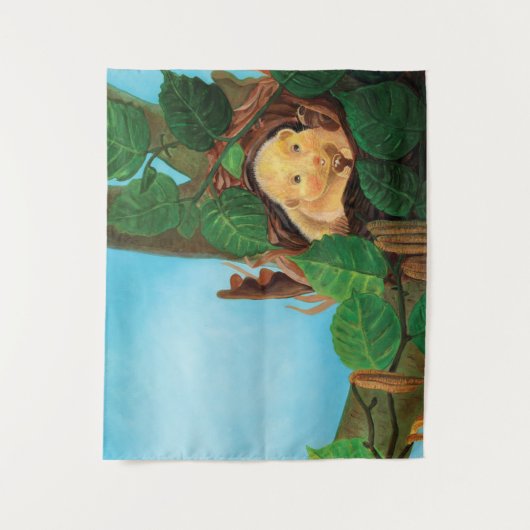 Haselnuss-Dormaus Wandteppich (Vorderseite)