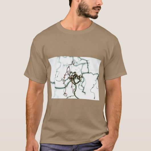 Haselnussbaum Botanische Kunst T-Shirt (Vorderseite)