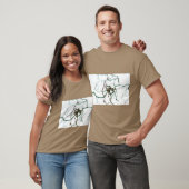 Haselnussbaum Botanische Kunst T-Shirt (Unisex)