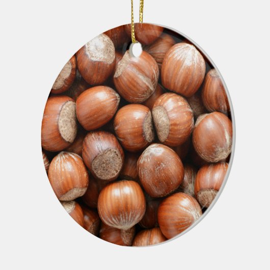 Haselnüsse Keramik Ornament (Links)