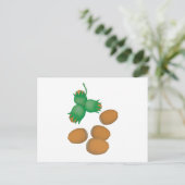 Haselnüsse Postkarte (Stehend Vorderseite)