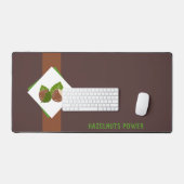 Haselnüsse und Brown Desk Mat Schreibtischunterlage (Tastatur & Maus)