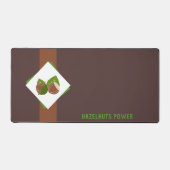 Haselnüsse und Brown Desk Mat Schreibtischunterlage (Vorderseite)