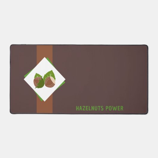 Haselnüsse und Brown Desk Mat Schreibtischunterlage (Vorderseite)