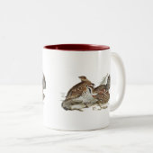 Haselnusswaldhuhn Zweifarbige Tasse (VorderseiteRechts)