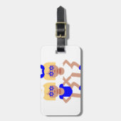 Haselohren Gepäckanhänger (Vorderseite vertikal)