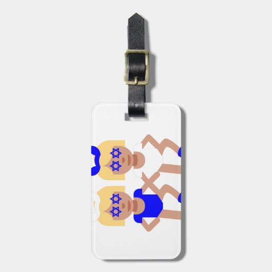 Haselohren Gepäckanhänger (Vorderseite vertikal)