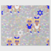 Haselohren hanukkah emoji geschenkpapier (Flach)