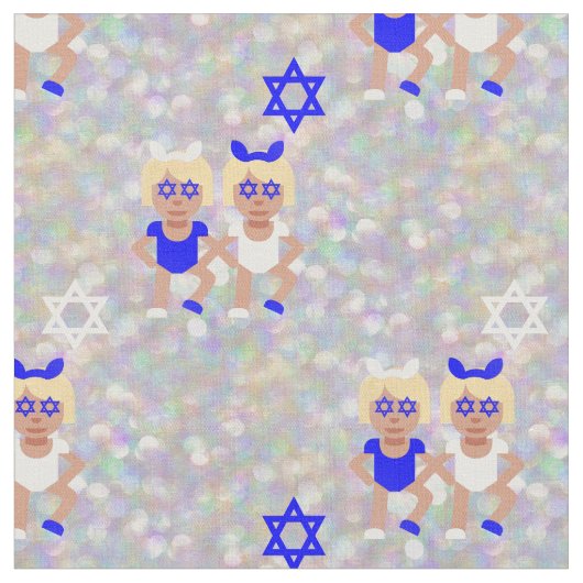 Haselohren hanukkah emoji stoff (Nahaufnahme)
