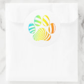 Haselpfotendruck Runder Aufkleber (Tasche)