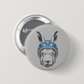 Hasen-Abenteurer Button (Vorne & Hinten)