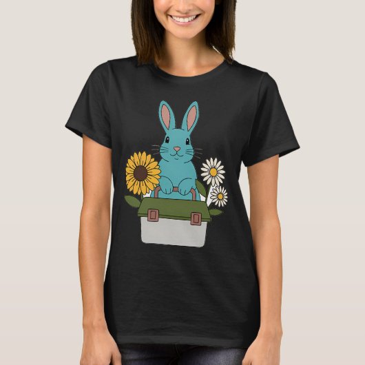 Hasen Angelbox Geschenk T-Shirt (Vorderseite)