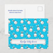 Hasen Ankündigungspostkarte (Vorne/Hinten)