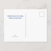 Hasen Ankündigungspostkarte (Rückseite)