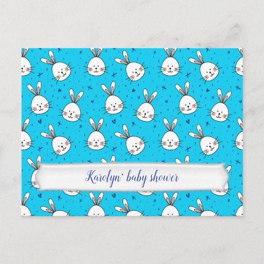 Hasen Ankündigungspostkarte (Vorderseite)