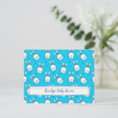 Hasen Ankündigungspostkarte (Stehend Vorderseite)