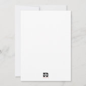 Hasen aus feiertagskarte (Rückseite)