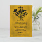 Hasen aus - Gelb Einladung (Stehend Vorderseite)