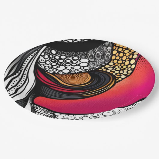 Hasen aus pappteller (Schrägansicht)