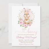 Hasen-Baby-Party Einladung (Vorderseite)