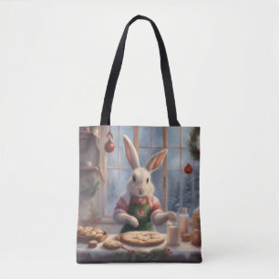 Hasen backt Weihnachtskekse Weihnachtsgeschenktasc Tasche
