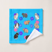 Hasen Badhandtuch Set (Waschlappen)