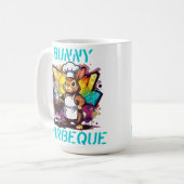 Hasen-Barbecue Kaffeetasse (Vorderseite Links)