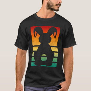 Hasen-Bauer Retro Vintage Landtiere T-Shirt