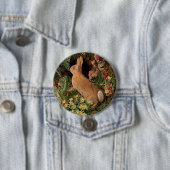 Hasen-Blume Farne Vintage Waldquelle Button (Beispiel)