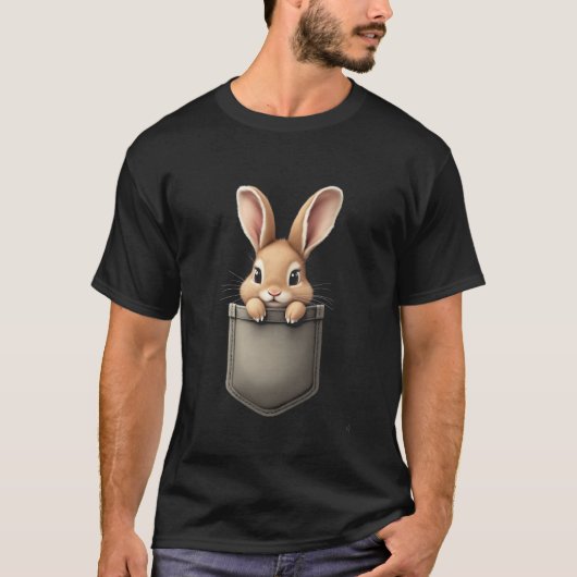 Hasen-Cartoon T-Shirt (Vorderseite)