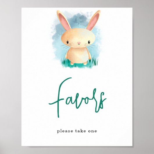 Hasen-Dankeschön / Geschenke Poster (Vorne)