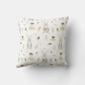 Hasen-Dekorationskissen für Waldtiere Kissen (Rückseite)