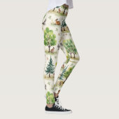 Hasen der Hirscheichhörnchen Nahtloses Muster Leggings (Rechts)
