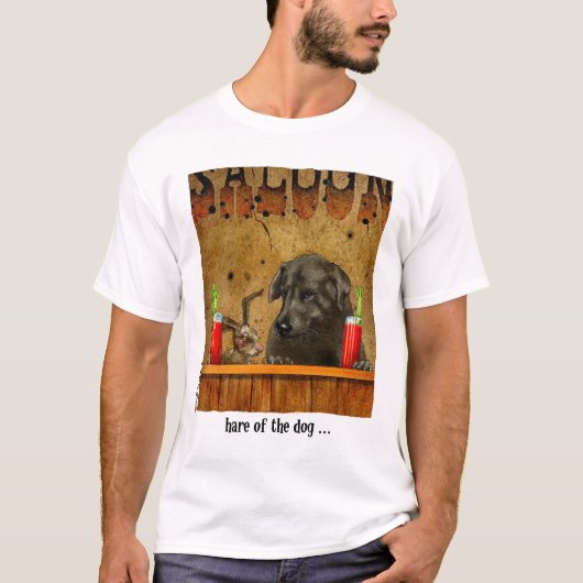 Hasen des Hundes T-Shirt (Vorderseite)