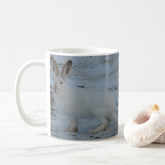 Hasen des Snowshoe-R23 Kaffeetasse (Mit Donut)
