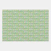 Hasen-Design in allen Bereichen Geschenkpapier Set (Vorderseite 2)