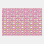 Hasen-Design in allen Bereichen Geschenkpapier Set (Vorderseite)