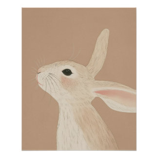Hasen-Druck-Wandkunst, Kinderzimmer-Dekoration  Poster