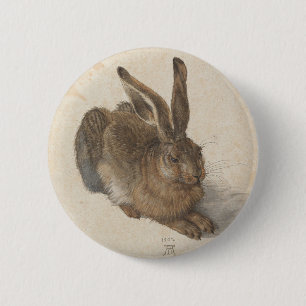 Hasen durch Albrecht Durer Button