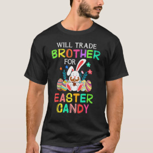 Hasen essen Schokoladeneier werden Brother für Ea T-Shirt