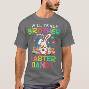 Hasen essen Schokoladeneier werden Brother für Ea T-Shirt