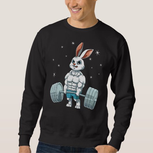 Hasen-Fitness-Fitnessstudio für Hasen Sweatshirt (Vorderseite)