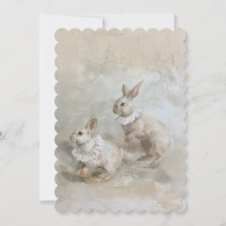 Hasen - Flache Einladungsgröße: 12,7 cm x 17,8 cm Einladung