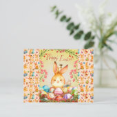 Hasen für Ostern Postkarte (Stehend Vorderseite)