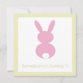 Hasen Geburtstag oder Kinderdusche Einladung (Vorderseite)