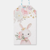 Hasen-Geburtstags-Blumen-Anhänger Geschenkanhänger (Rückseite)