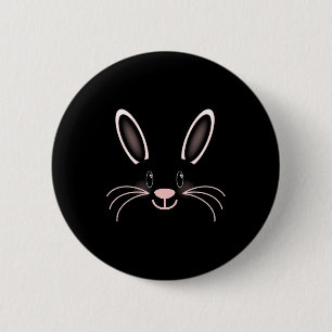 Hasen-Gesicht Baby T-Shirt  Button